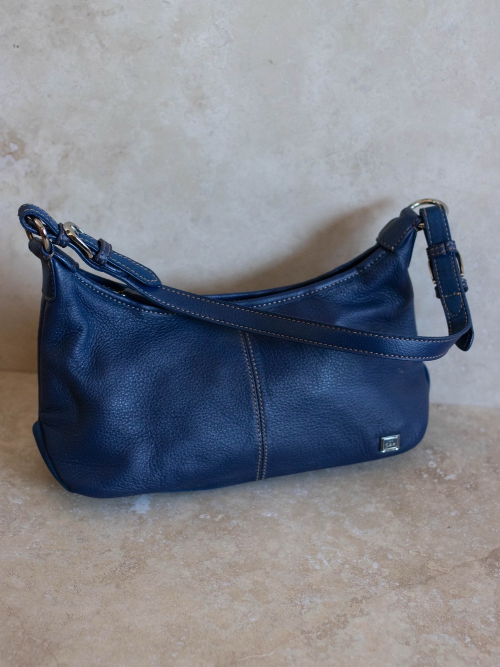 Blue Leather The Sak Shoulder Bag